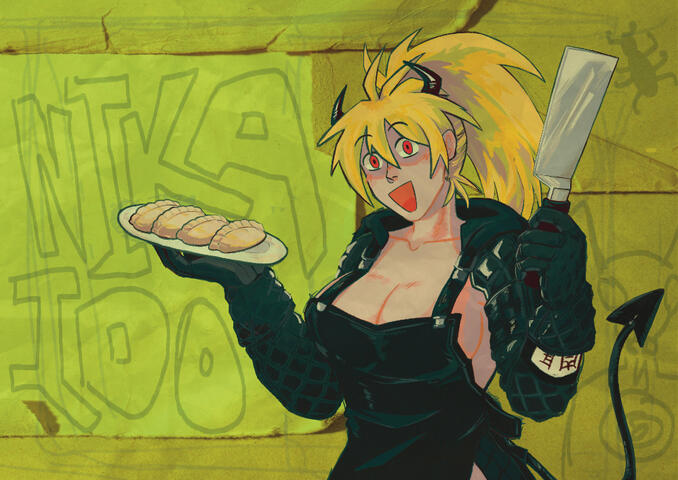 Fanart of Nikaido from Dorohedoro