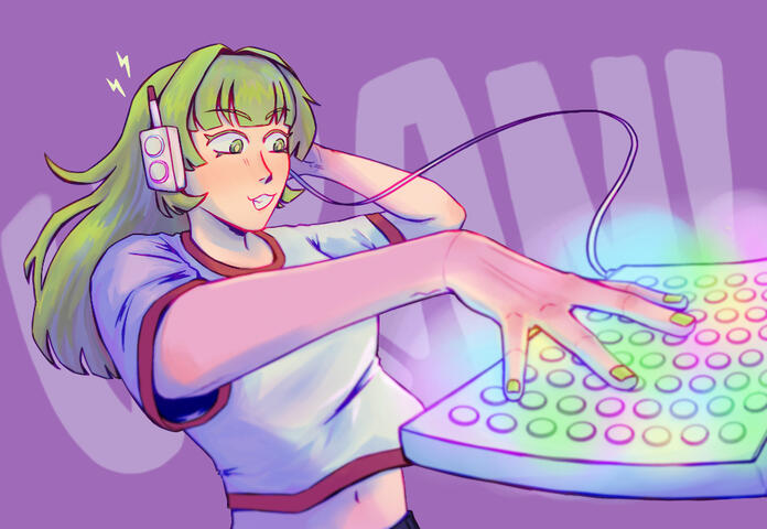 Art for an art trade I participated in
