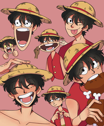 Fanart of Luffy from One Piece